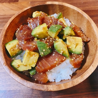 簡単アヒポキ丼